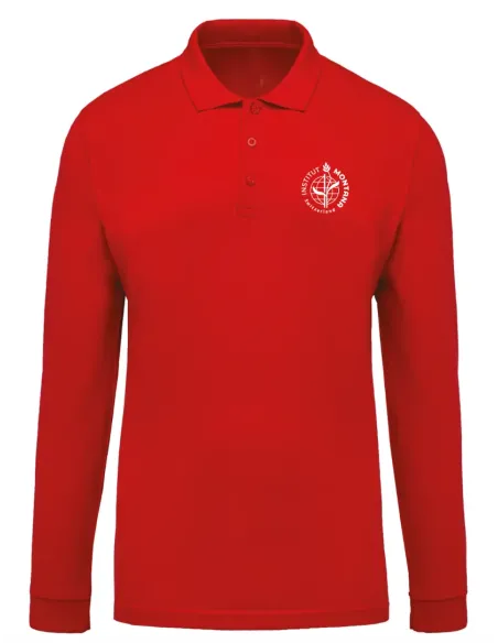 Polo manica lunga - rosso