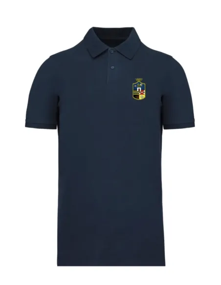 Polo à manches courtes bleu