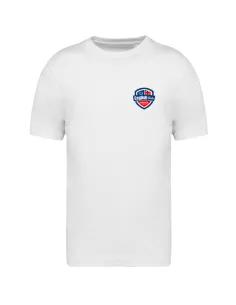 Short sleeved white t-shirt