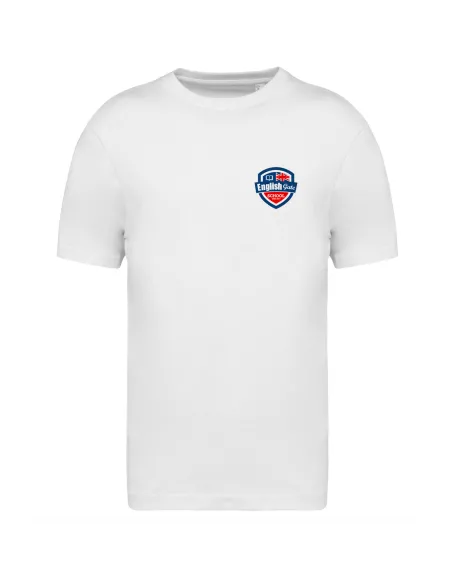 Short sleeved white t-shirt