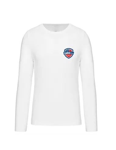 Long sleeved white t-shirt