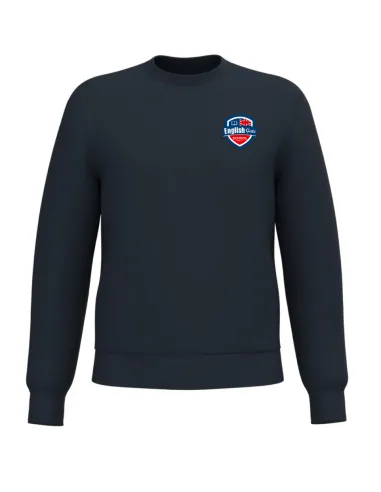 Felpa girocollo in caldo cotone navy - Disponibile da settembre 2026