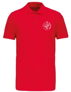 Short-sleeved polo - red