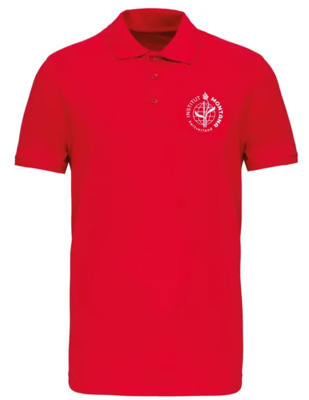 Short-sleeved polo - red