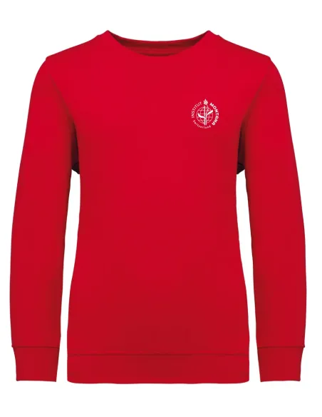 Round-neck sweatshirt - Red
