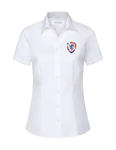 Girl short sleeved Oxford shirt