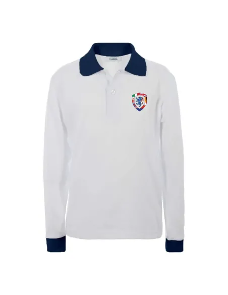 Long sleeved polo girl fitted