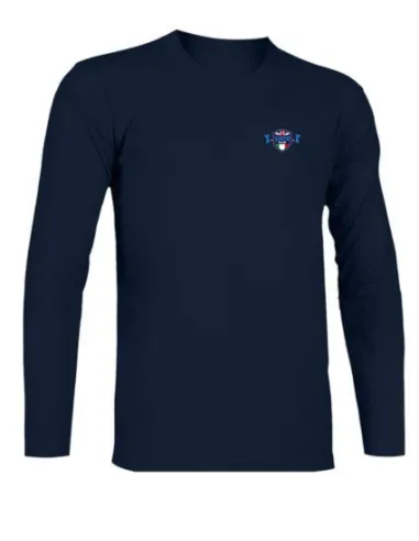 Navy long-sleeve t-shirt