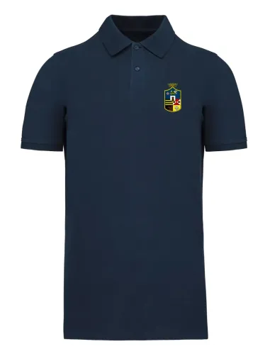 Short sleeved polo blue