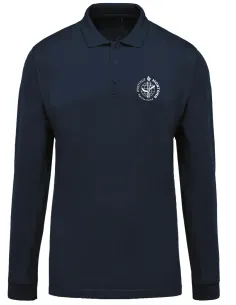 Long-sleeved polo - blue