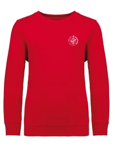 Round-neck sweatshirt - Red