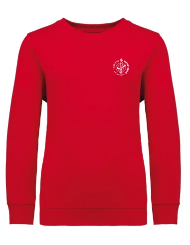 Round-neck sweatshirt - Red
