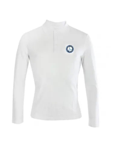 Long-sleeve polo 100% cotton piquet
