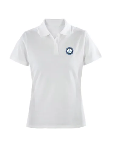 White short-sleeved polo