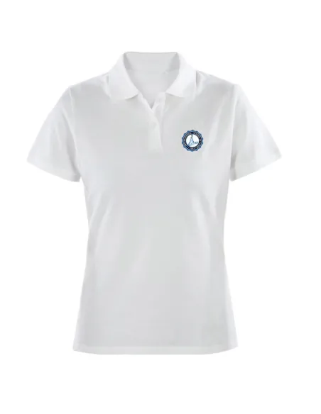 White short-sleeved polo