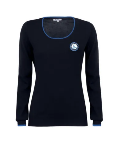 Girl navy round neck sweater - Until stock lasts