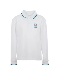 Long sleeved white polo