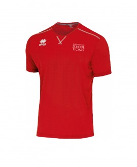 T-shirt sportiva maschile rossa