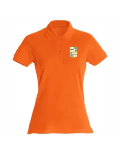 Short sleeved polo girl fitted