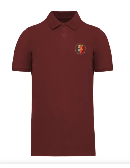 Official polo in burgundy - Available until stock lasts