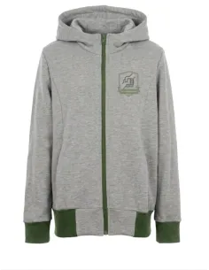 Felpa con zip e cappuccio in caldo cotone