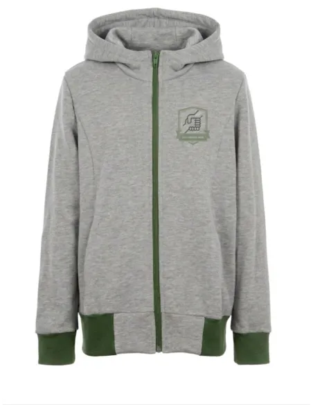 Felpa con zip e cappuccio in caldo cotone
