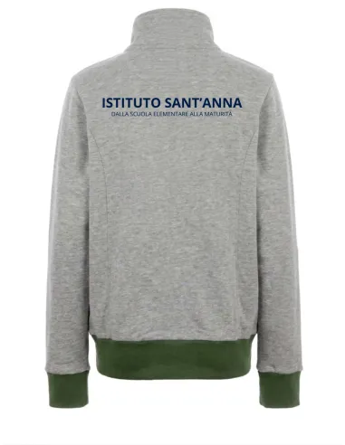 Felpa con zip in caldo cotone