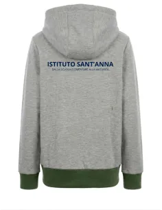 Felpa con zip e cappuccio in caldo cotone 2