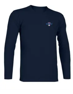 T-shirt a maniche lunghe blu navy