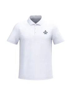 Short sleeve white polo