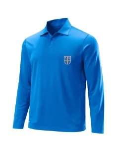 Long-sleeved polo - royal blue