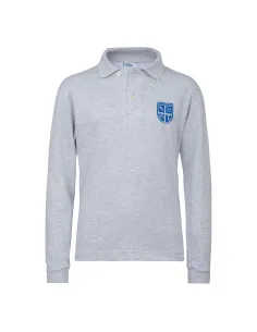 Long sleeves polo - grey