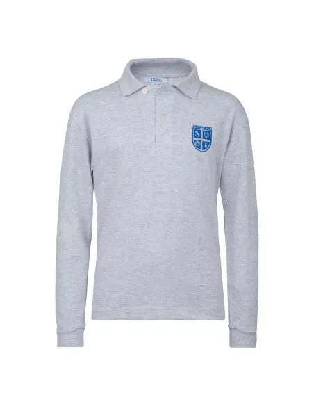 Long sleeves polo - grey