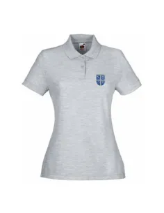 Lady fit short-sleeved polo - grey