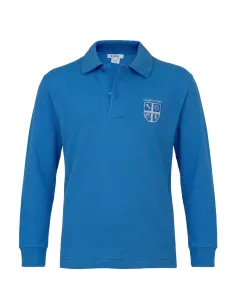 Polo manica lunga - royal blu