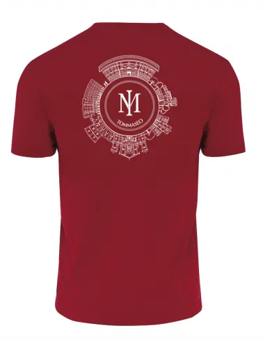 T-shirt tecnica maschile bordeaux