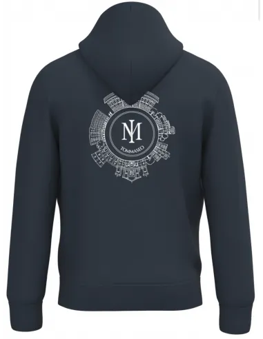 Blue hoodie in warm cotton