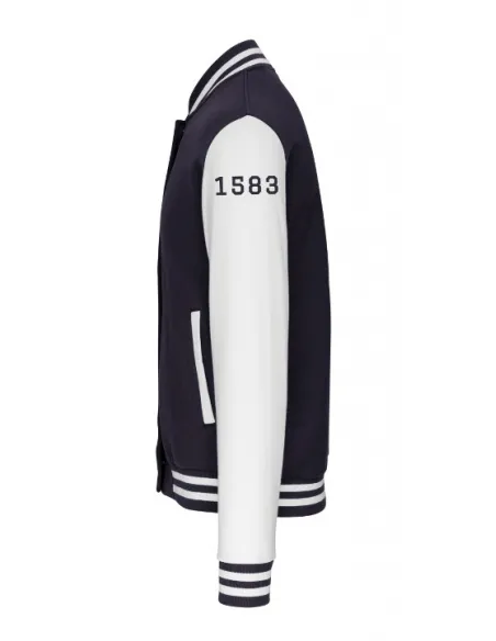 Baseball style sweatshirt