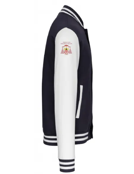 Baseball style sweatshirt