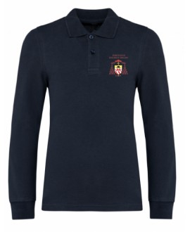 Long sleeved blue polo