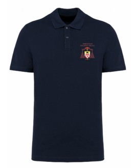 Short sleeved blue polo