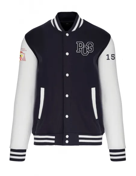 Baseball style sweatshirt