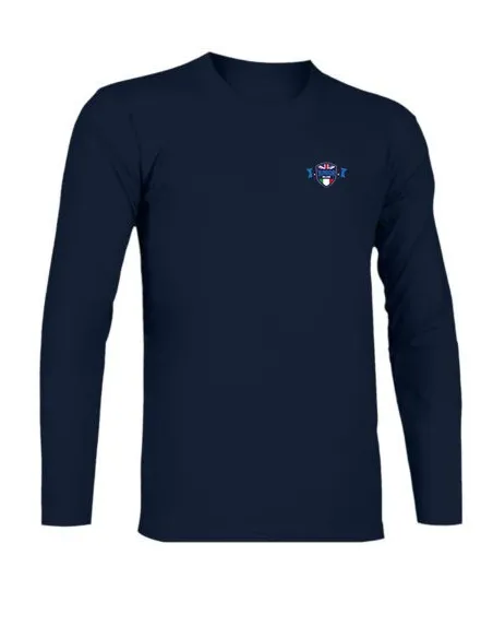 Navy long-sleeve t-shirt