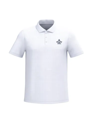 Short sleeve white polo