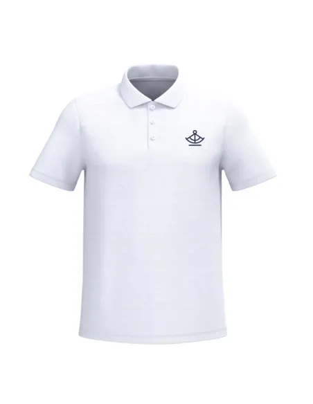 Short sleeve white polo