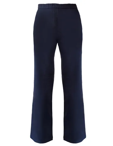 Loose-fit female trousers with elastic waist band - available from September 2024