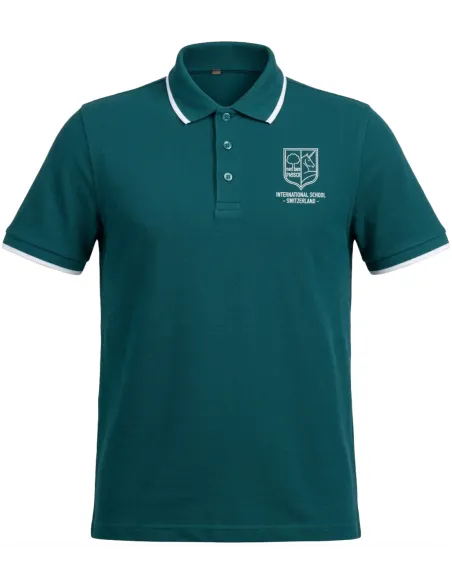 Short-sleeved polo unisex green