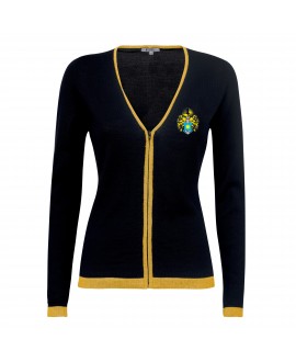 FEMALE-FIT ZIPPED CARDIGAN