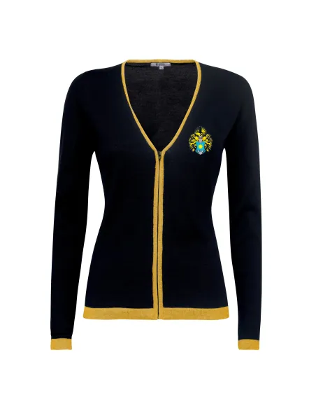 FEMALE-FIT ZIPPED CARDIGAN
