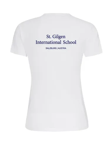 WHITE PE FEMALE-FIT T-SHIRT